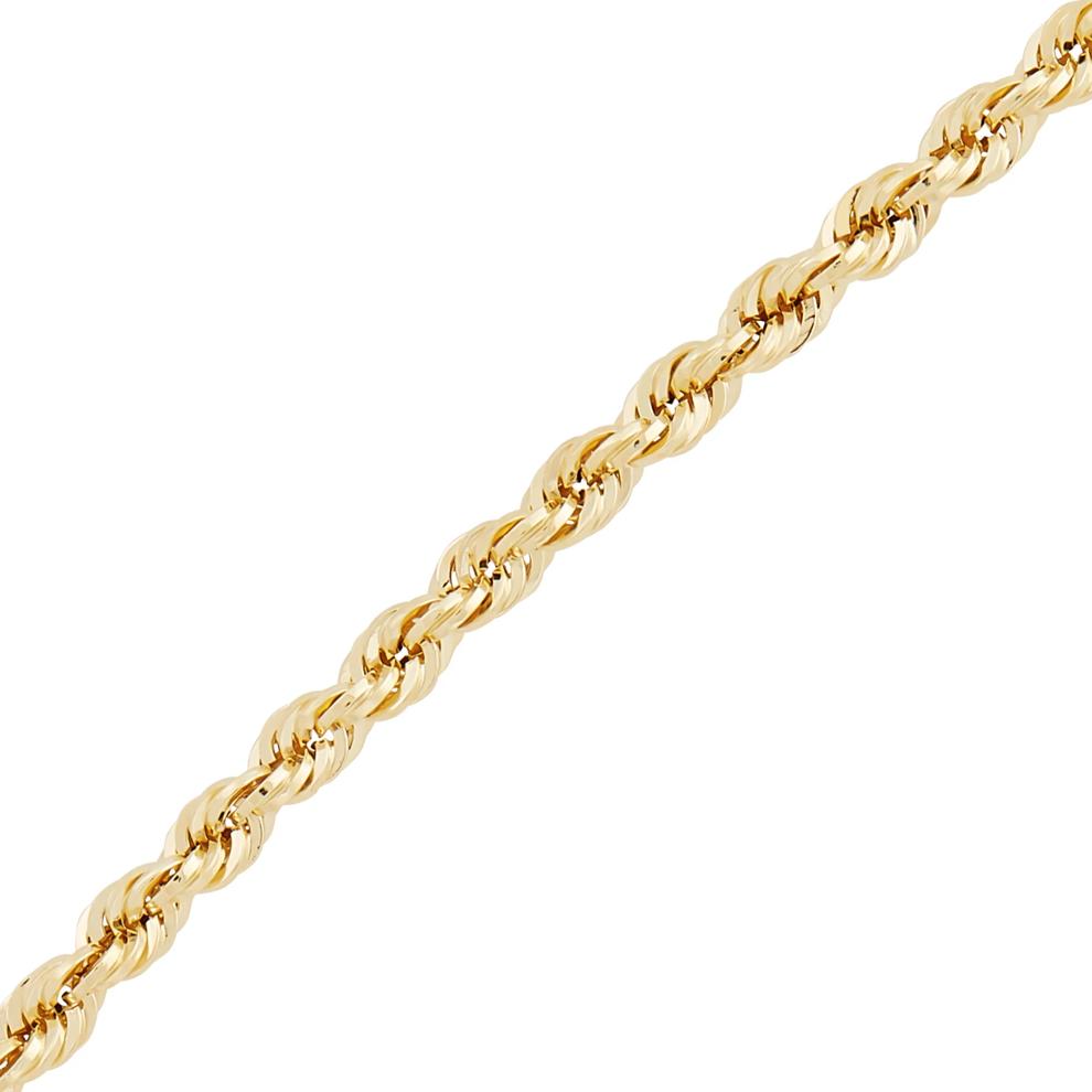 Hollow Rope Chain and Bracelet Box Set in 10K Yellow Gold – Image 3 of 5