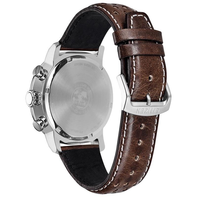 Men&#39;s Brycen Watch in Hickory Brown Leather and Stainless Steel, 44MM – Image 3 of 3