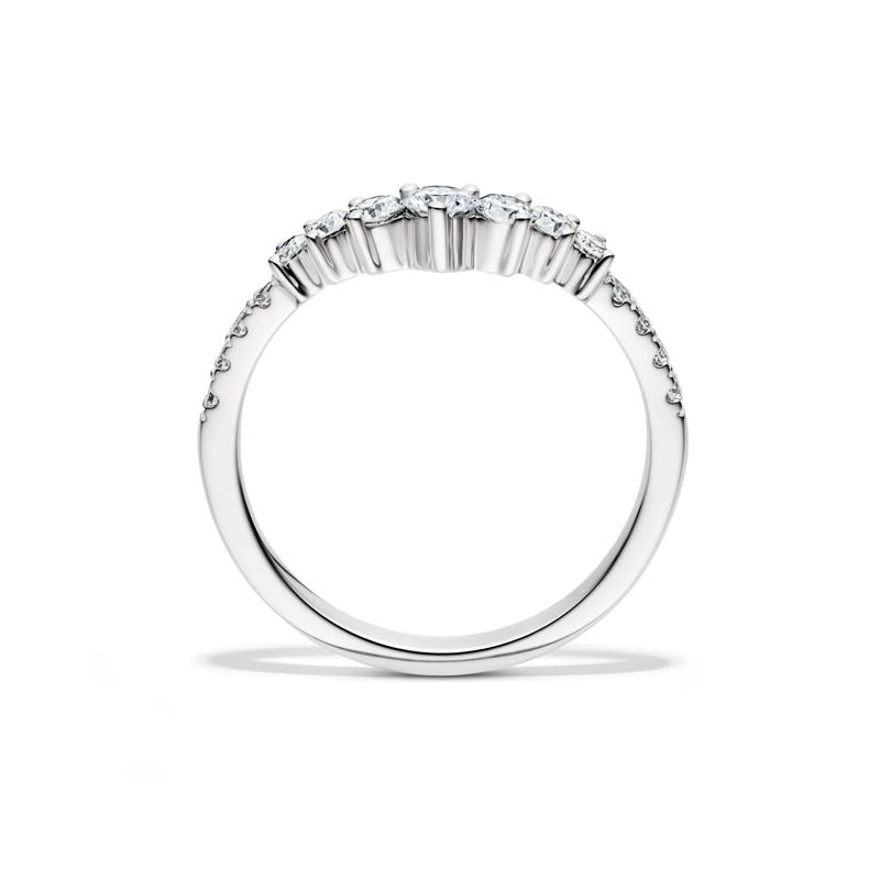 Lab Grown Diamond Contour Band in 14K White Gold &#40;1/2 ct. tw.&#41; – Image 2 of 4