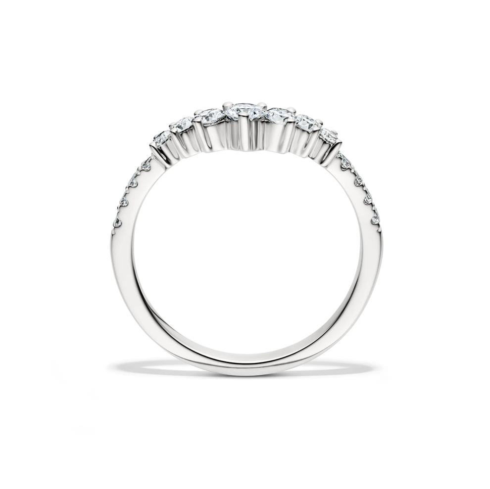 Lab Grown Diamond Contour Band in 14K White Gold (1/2 ct. tw.) – Image 2 of 4