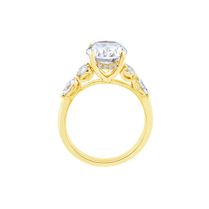 Lab Grown Diamond Engagement Ring in 14K Yellow Gold &#40;3 3/4 ct. tw.&#41; – Image 2 of 3