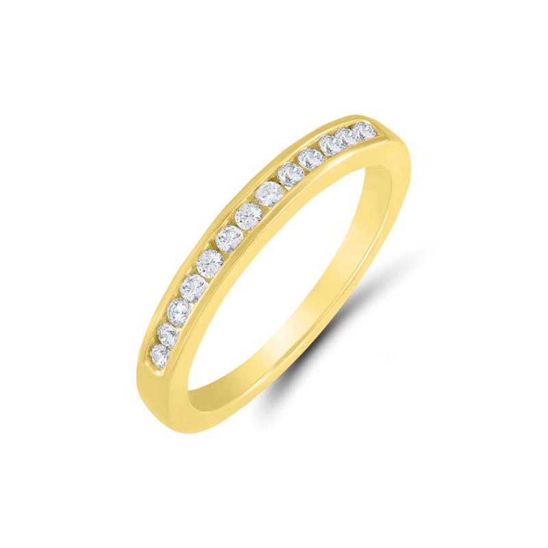 Composite Diamond Engagement Ring Set in 10K Yellow Gold &#40;1 ct. tw.&#41; – Image 5 of 5