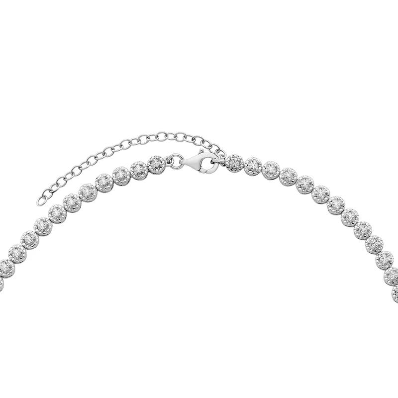 Graduated Diamond Tennis Necklace in Sterling Silver &#40;1/2 ct. tw.&#41; – Image 2 of 2
