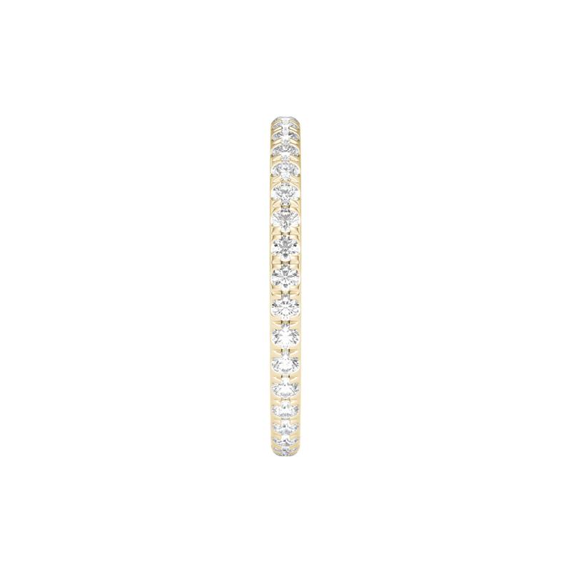 Lab Grown Diamond Comfort Fit Eternity Band in 14K Yellow Gold (1/2 ct. tw.) – Image 3 of 3