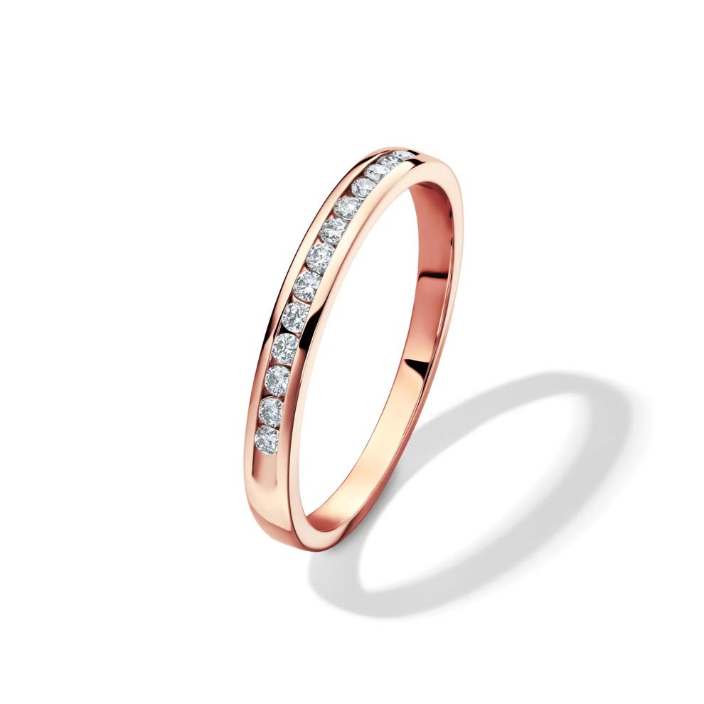 Diamond Wedding Band in 14K Rose Gold (1/7 ct. tw.) – Image 4 of 4