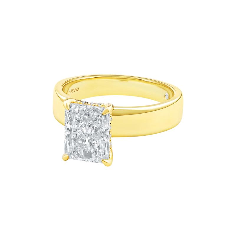 Collins Radiant-Cut Engagement Ring in 14K Yellow Gold &#40;2 5/8 ct. tw.&#41; – Image 5 of 6