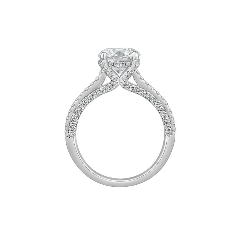 Morgan Lab Grown Diamond Engagement Ring in 14K White Gold &#40;2 7/8 ct. tw.&#41; – Image 2 of 5