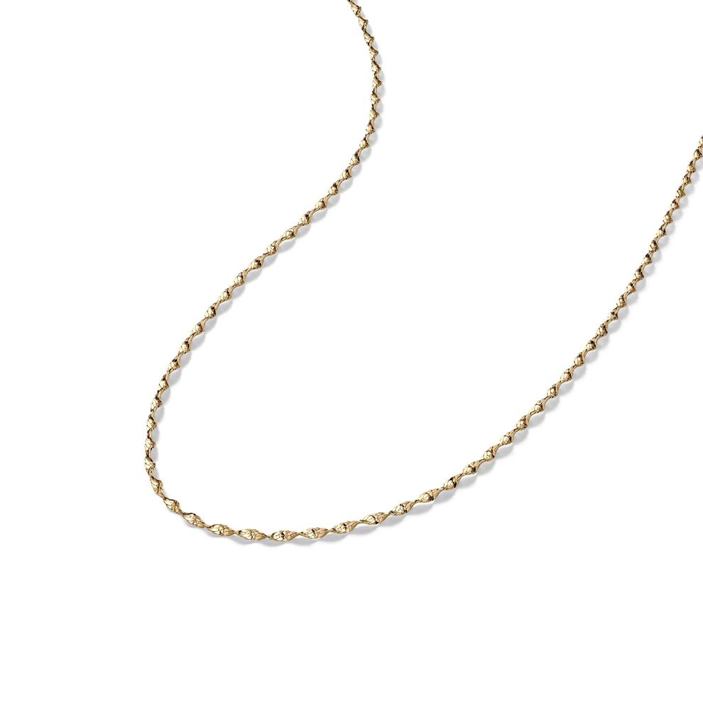 Diamond-Cut Twist Chain in 14K Yellow Gold, 1MM, 18&rdquo; – Image 3 of 5