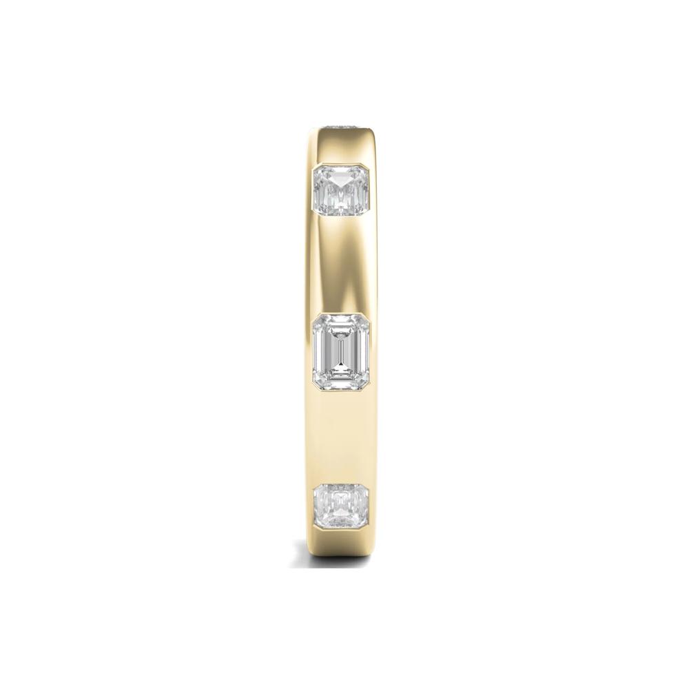 Emerald-Cut Diamond Wide-Set Band in 14K Yellow Gold (1 ct. tw.) – Image 3 of 3