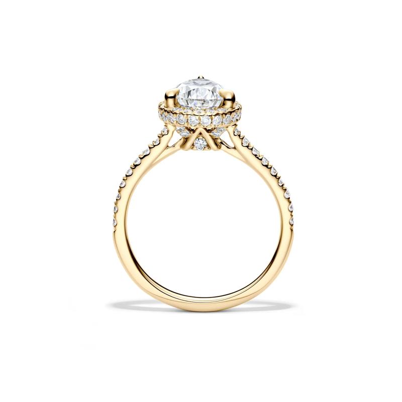 Perry Lab Grown Diamond Pear-shaped Engagement Ring in 14K Yellow Gold &#40;2 5/8 ct. tw.&#41; – Image 2 of 5