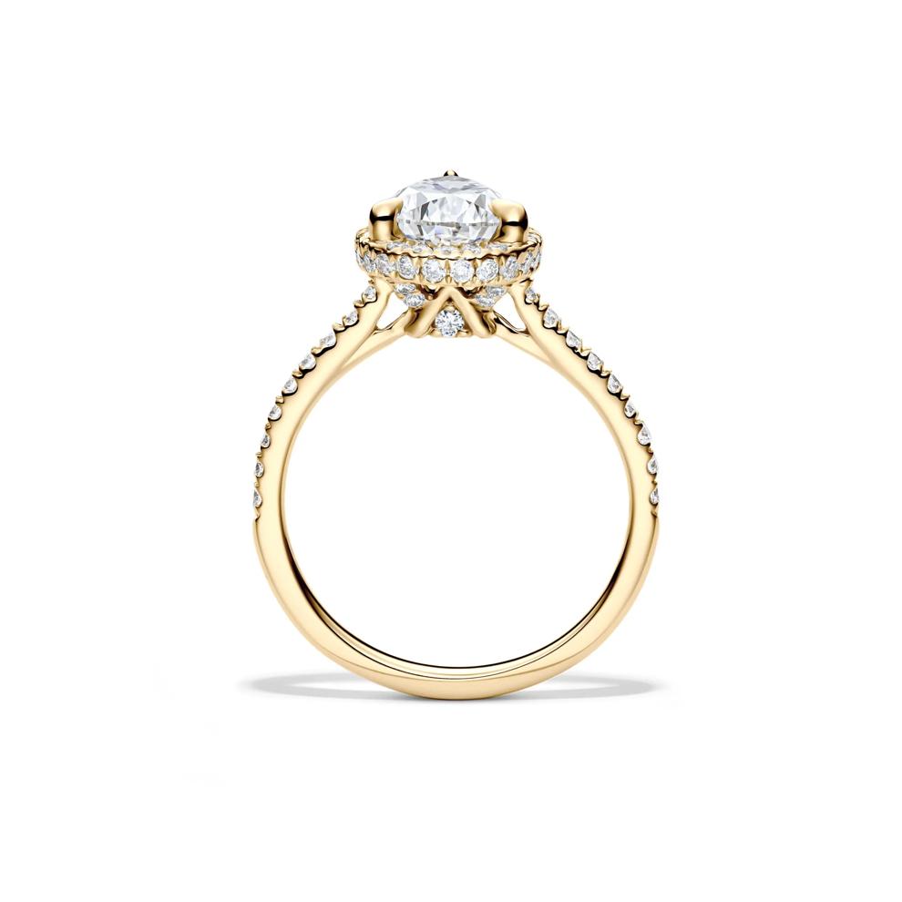 Perry Lab Grown Diamond Pear-shaped Engagement Ring in 14K Yellow Gold (2 5/8 ct. tw.) – Image 2 of 4