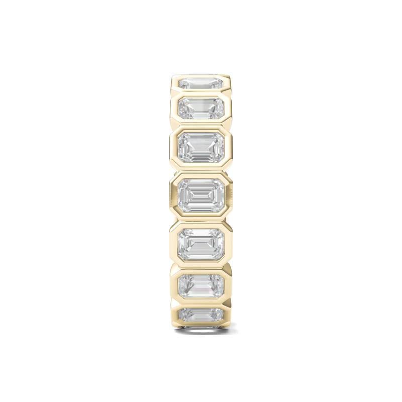 Emerald-Cut Diamond Bezel-Set Eternity Band in 14K Yellow Gold &#40;2 1/2 ct. tw.&#41; – Image 3 of 3