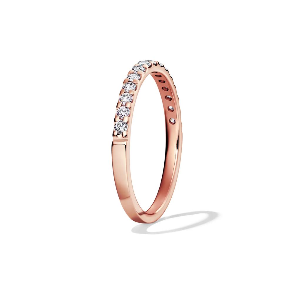 1/4 ct. tw. Lab Grown Diamond Band in 14K Rose Gold – Image 3 of 4