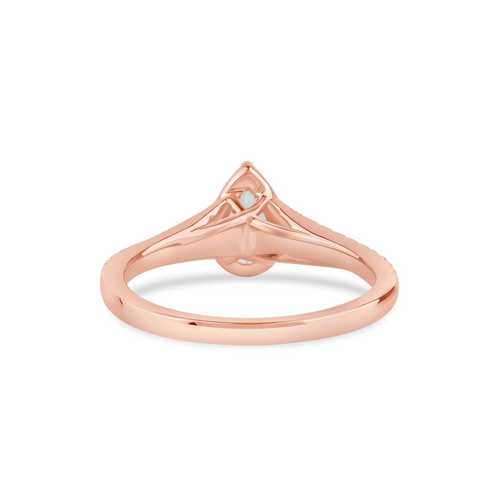 Pear-Shaped Diamond Engagement Ring in 14K Rose Gold (5/8 ct. tw.) – Image 4 of 4