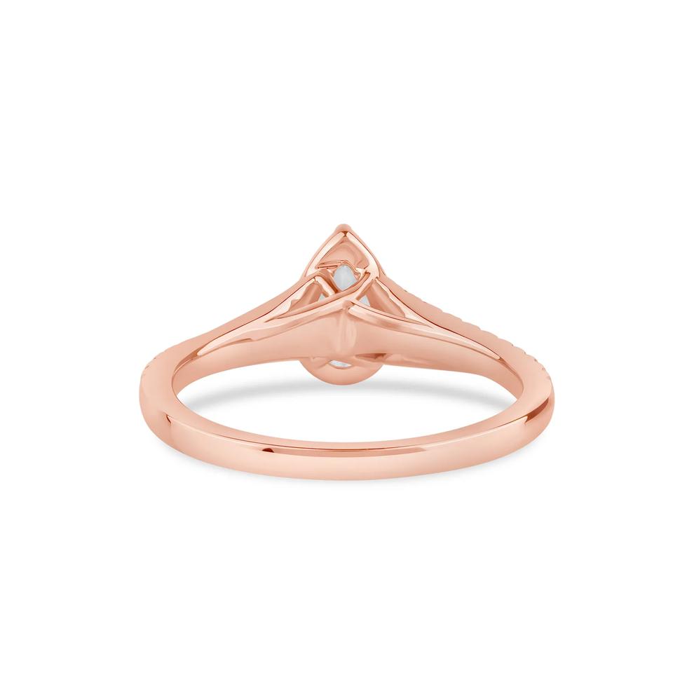 Pear-Shaped Diamond Engagement Ring in 14K Rose Gold (5/8 ct. tw.) – Image 4 of 4