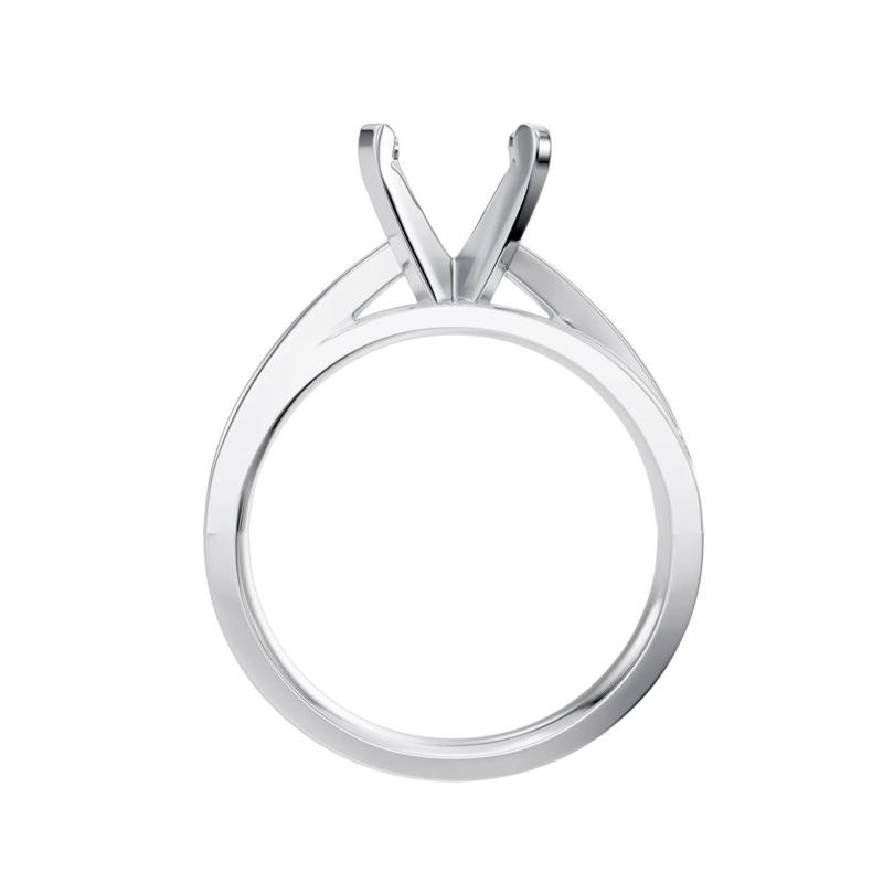 Twist Semi-Mount Engagement Ring in 14K Gold &#40;Setting Only&#41; – Image 4 of 6