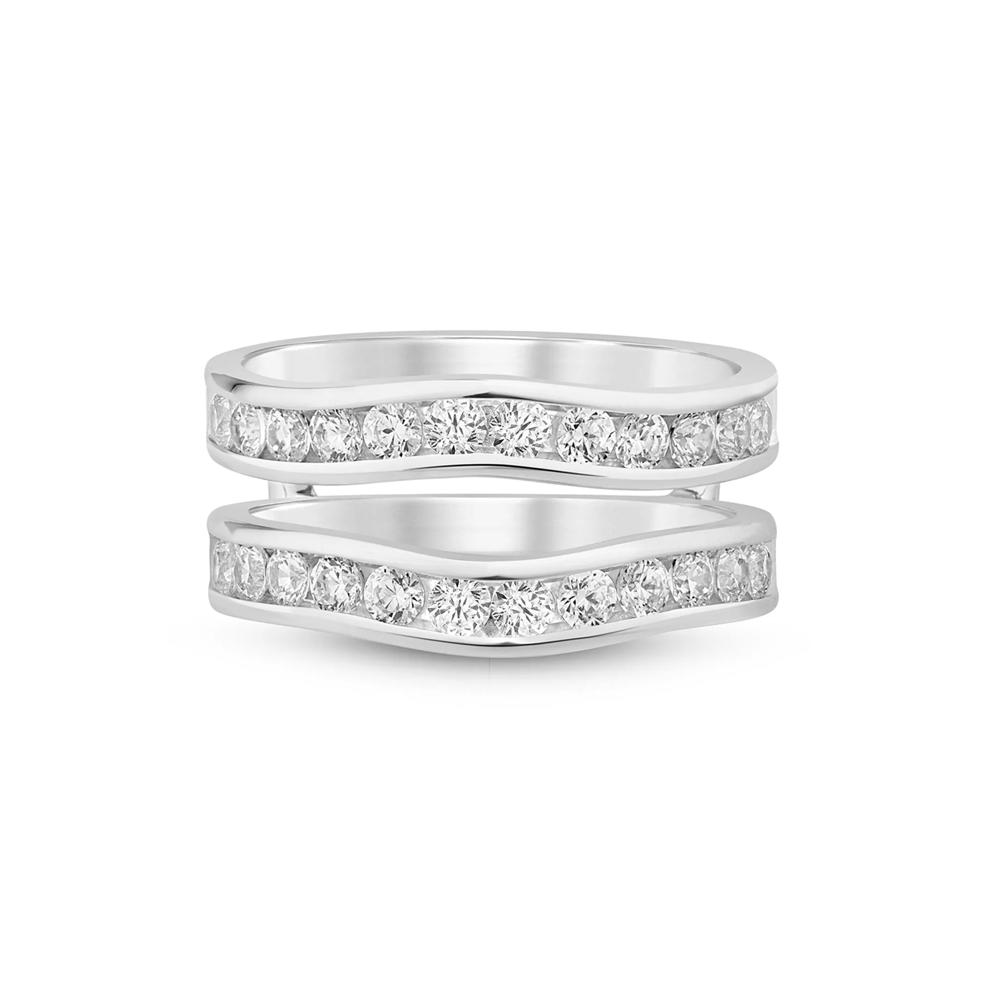 Lab Grown Diamond Channel-Set Enhancer in 14K White Gold (1 ct. tw.) – Image 1 of 3