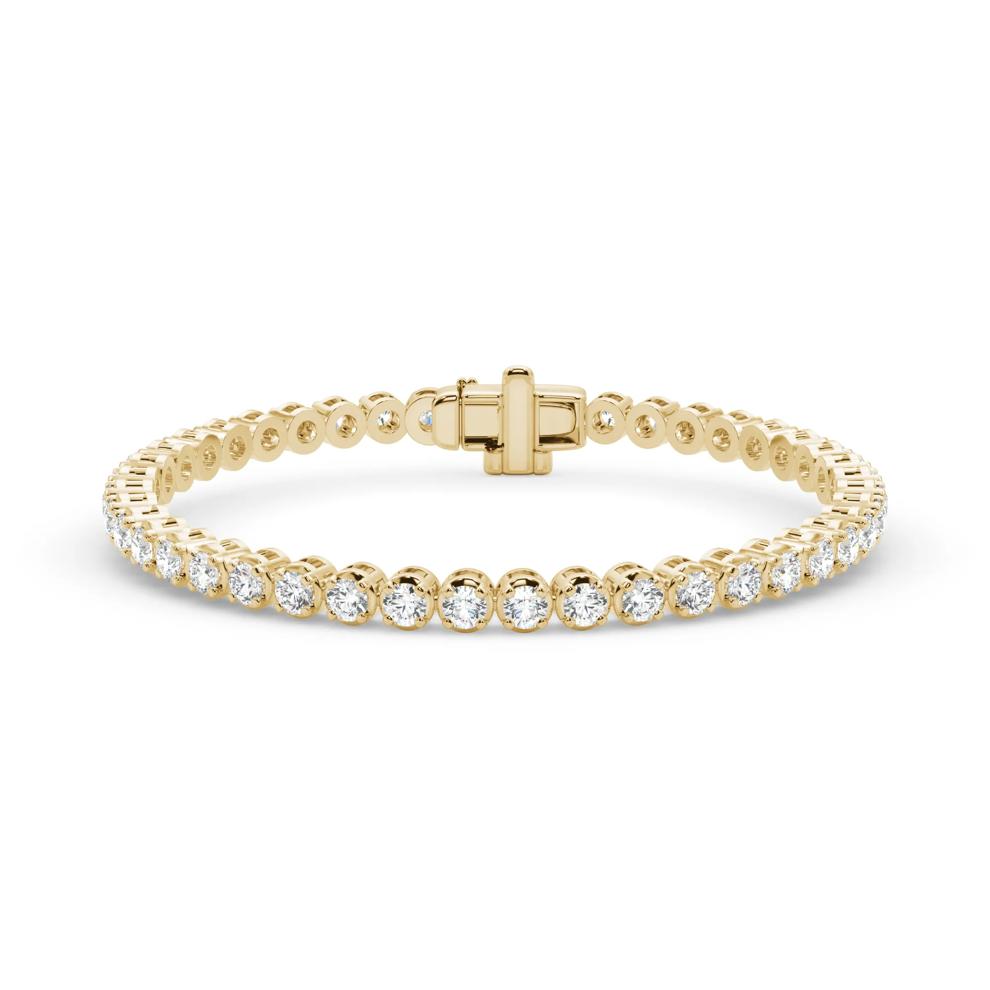 Diamond Tennis Bracelet in 10K Yellow Gold (7 1/4 ct. tw.) – Image 1 of 2