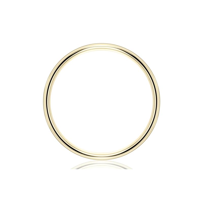 Men&rsquo;s Satin Wedding Band in 14K Yellow Gold, 6MM – Image 2 of 3