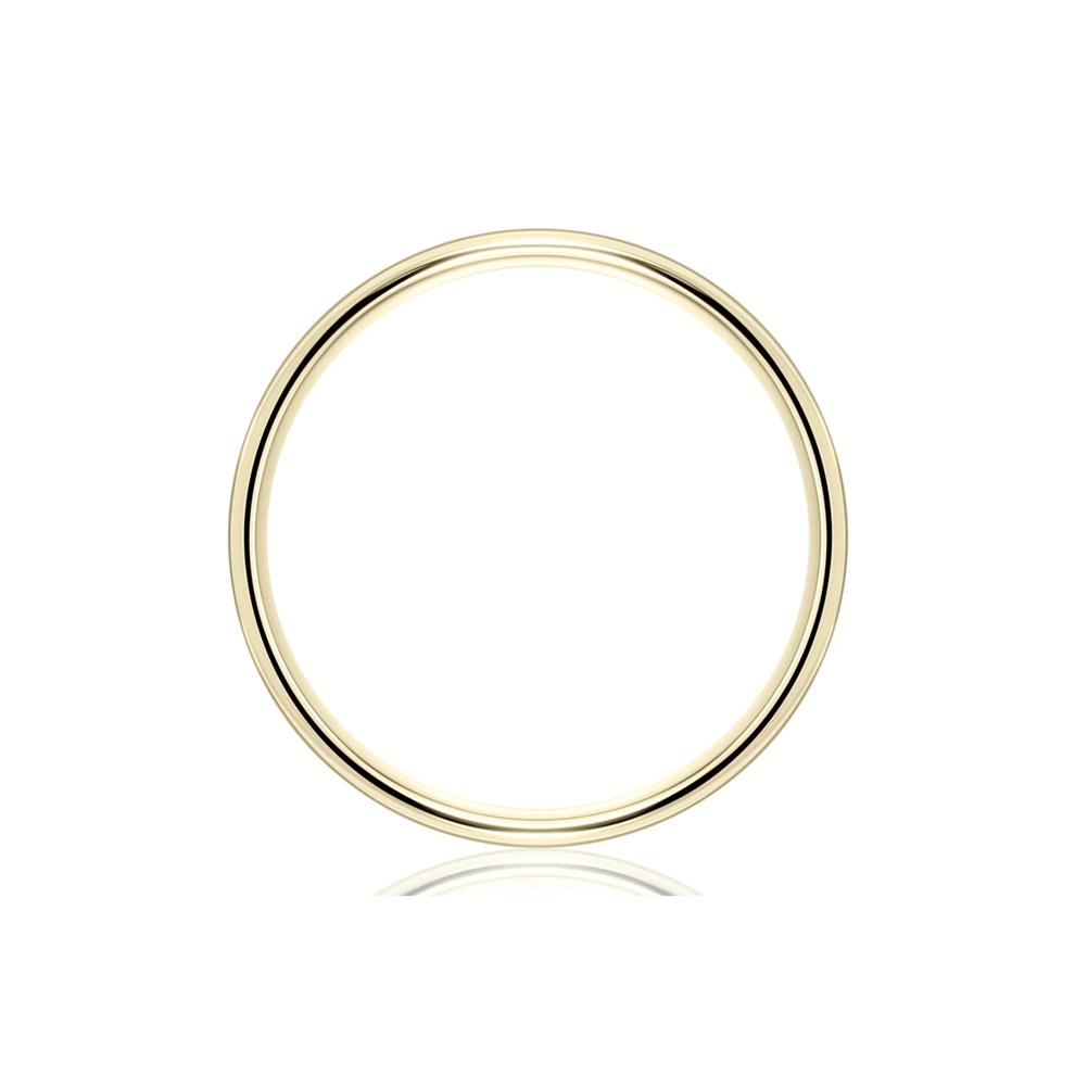 Men&rsquo;s Satin Wedding Band in 14K Yellow Gold, 6MM – Image 2 of 3