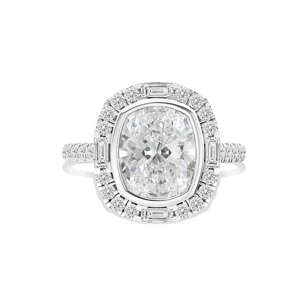 Kinsley Lab Grown Diamond Engagement Ring in 14K White Gold (3 3/4 ct. tw.) – Image 1 of 4