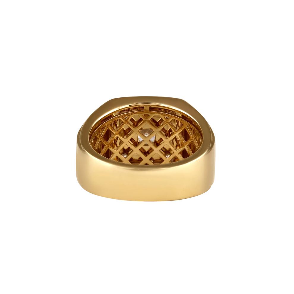 Men's Lab Grown Diamond Ring in 10K Yellow Gold (1 1/2 ct. tw.) – Image 4 of 4