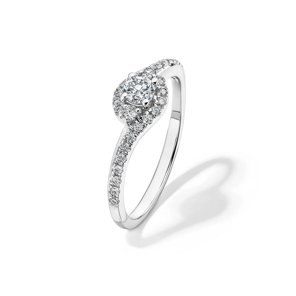 Lab Grown Diamond Promise Ring in Sterling Silver (3/8 ct. tw.) – Image 4 of 4