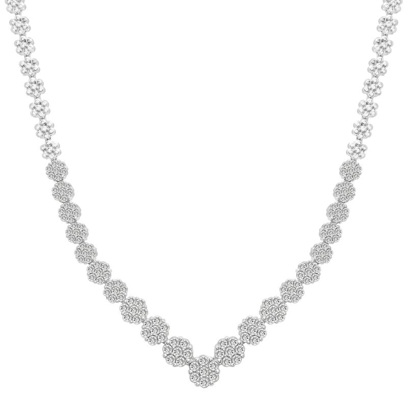 3 ct. tw. Diamond Necklace in 10K White Gold – Image 1 of 4