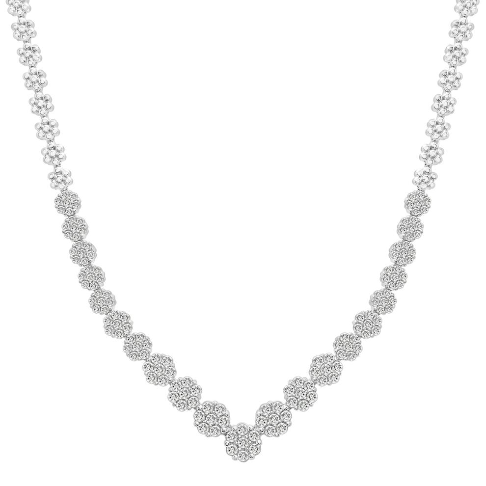 3 ct. tw. Diamond Necklace in 10K White Gold – Image 1 of 4