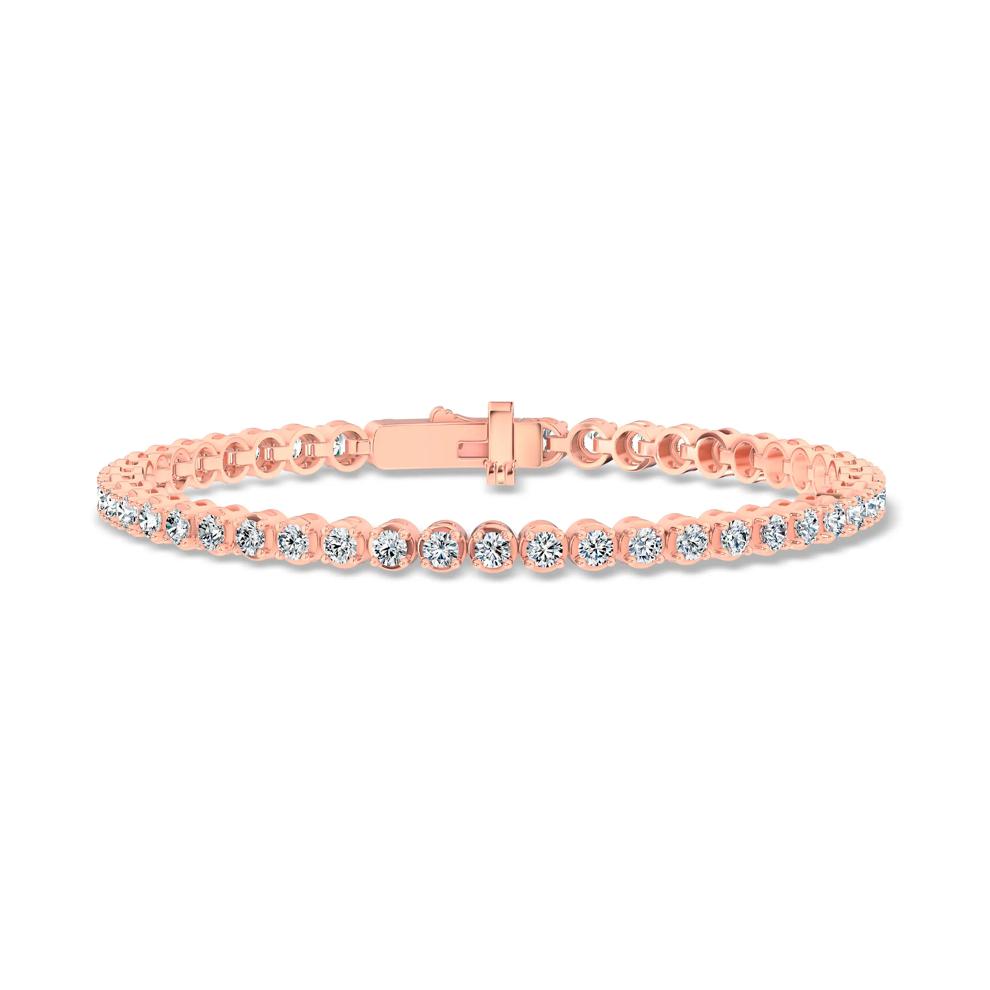 Diamond Tennis Bracelet in 10K Rose Gold, 7" (5 ct. tw.) – Image 1 of 2