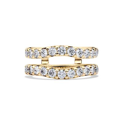 Diamond Chevron Insert in 14K Gold