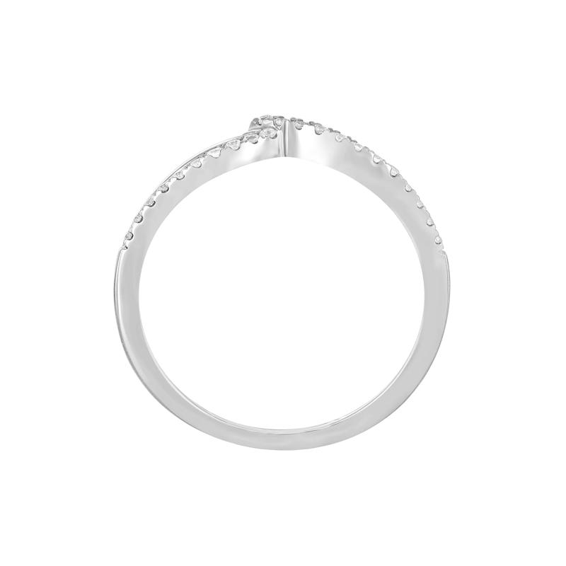 Diamond Contour Band in 10K White Gold &#40;1/7 ct. tw.&#41; – Image 2 of 3