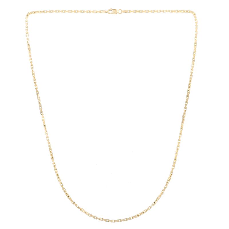 French Cable Link Chain in 14K Yellow Gold, 1.9MM, 24&quot; – Image 2 of 2