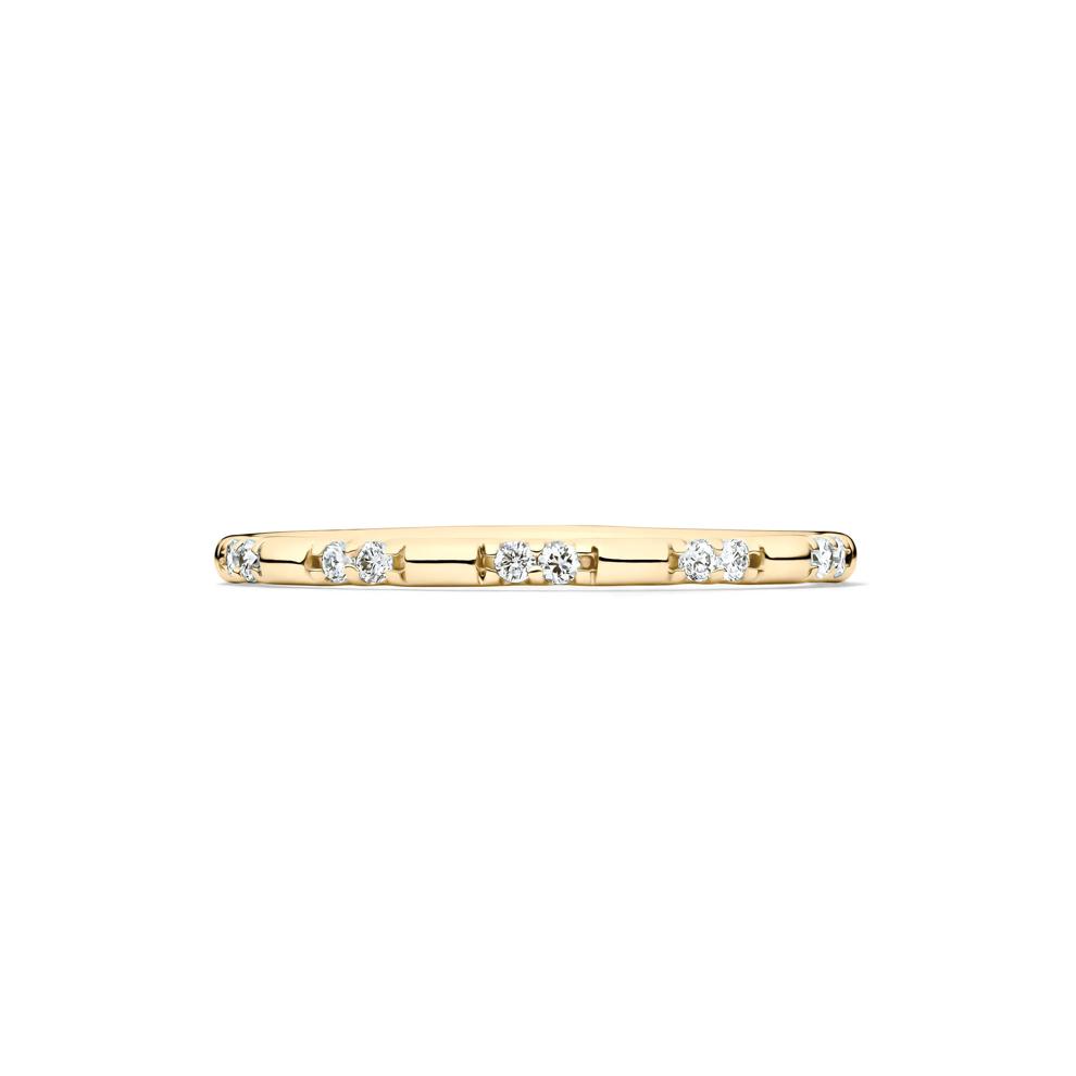Lab Grown Diamond Stack Band in 10K Yellow Gold (1/10 ct. tw.) – Image 1 of 4