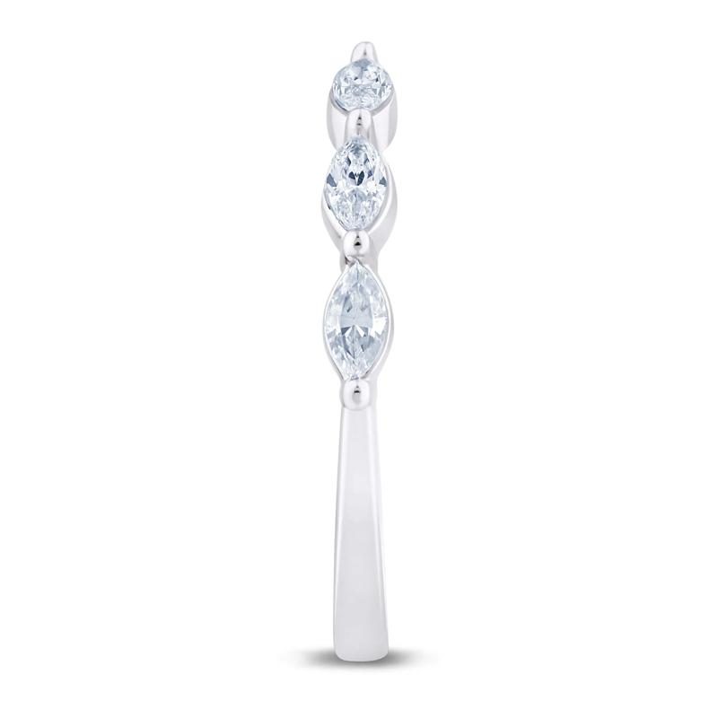 Lab Grown Diamond Open Stack Anniversary Band in Platinum &#40;3/8 ct. tw.&#41; – Image 3 of 3