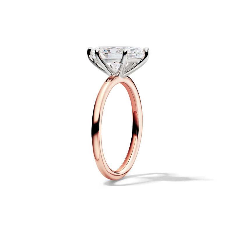 Lab Grown Diamond Solitaire Marquise Engagement Ring in 14k Rose Gold &#40;2 ct.&#41; – Image 3 of 4
