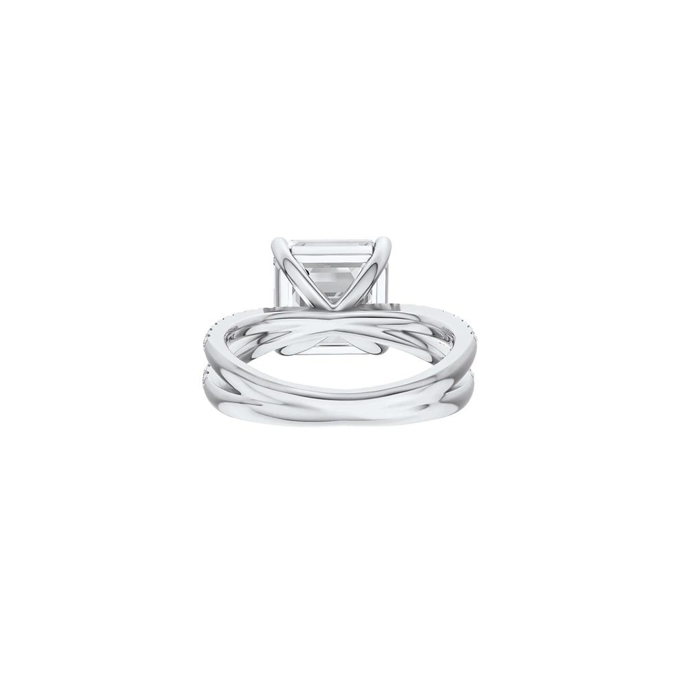 Lainey Lab Grown Diamond Asscher-Cut Engagement Ring in 14K White Gold (5 1/3 ct. tw.) – Image 5 of 5