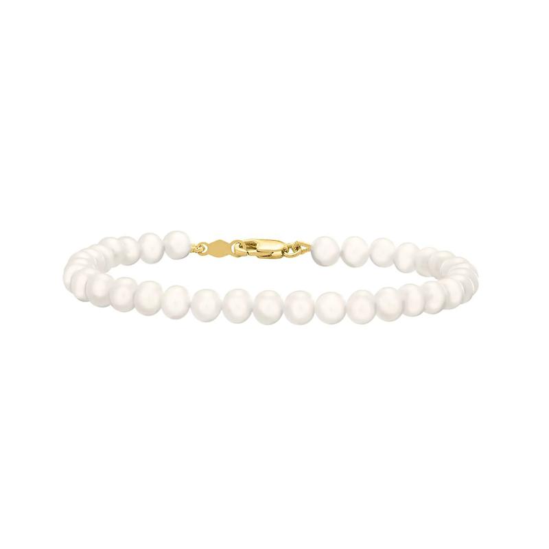Children&#39;s Pearl Bracelet in 14K Yellow Gold – Image 1 of 1
