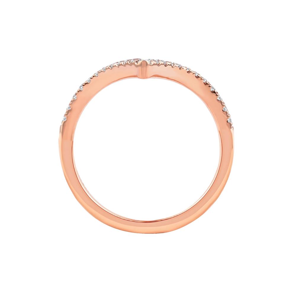 Ellis Lab Grown Diamond Chevron Band in 14K Rose Gold (1/4 ct. tw.) – Image 2 of 5