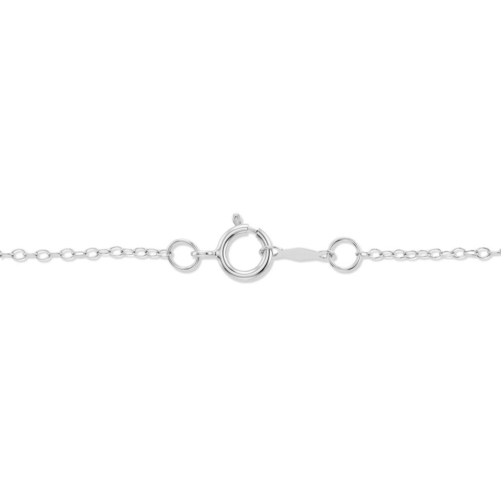 Tanzanite &amp; Diamond Station Necklace in 10K White Gold (1/4 ct. tw.) – Image 2 of 4