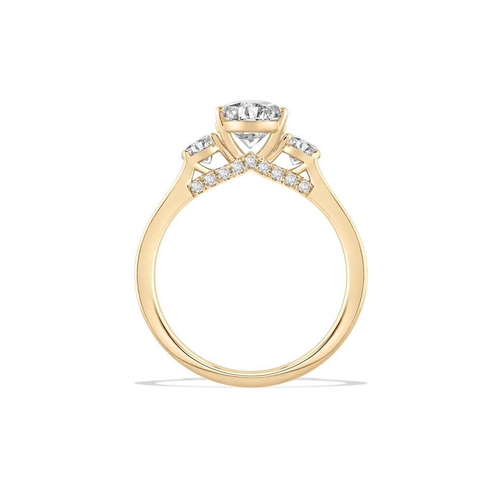 Diamond Three-Stone Engagement Ring in 18K Yellow Gold (2 ct. tw.) – Image 2 of 4