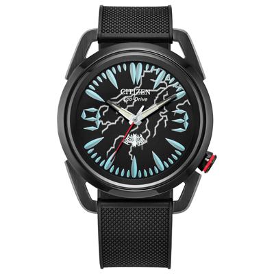 Men's Marvel Venom Watch in Black Polyurethane and Black Stainless Steel, 42MM