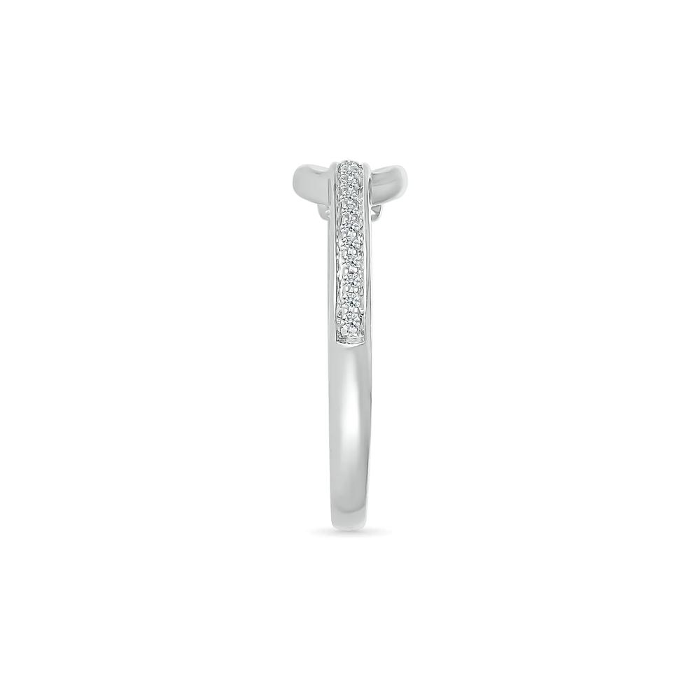 Diamond Accent Knot Ring in Sterling Silver – Image 3 of 5