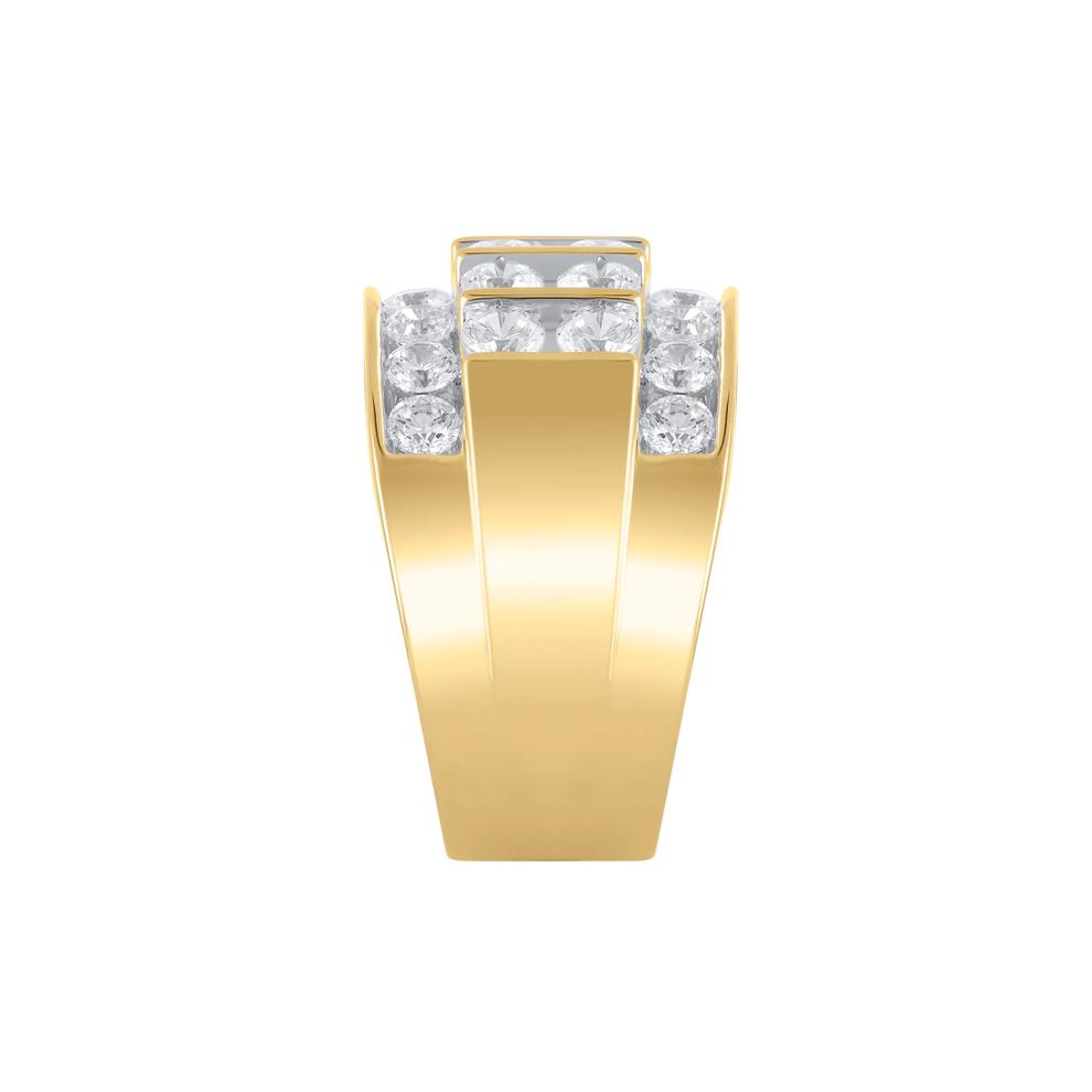 Men's Lab Grown Diamond Ring in 10K Yellow Gold (3 ct. tw.) – Image 3 of 3