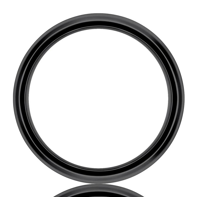 Men&#39;s Band in Black Titanium, 9MM – Image 2 of 3