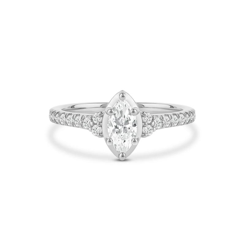 Marquise Diamond Engagement Ring in 14K White Gold &#40;3/4 ct. tw.&#41; – Image 1 of 4