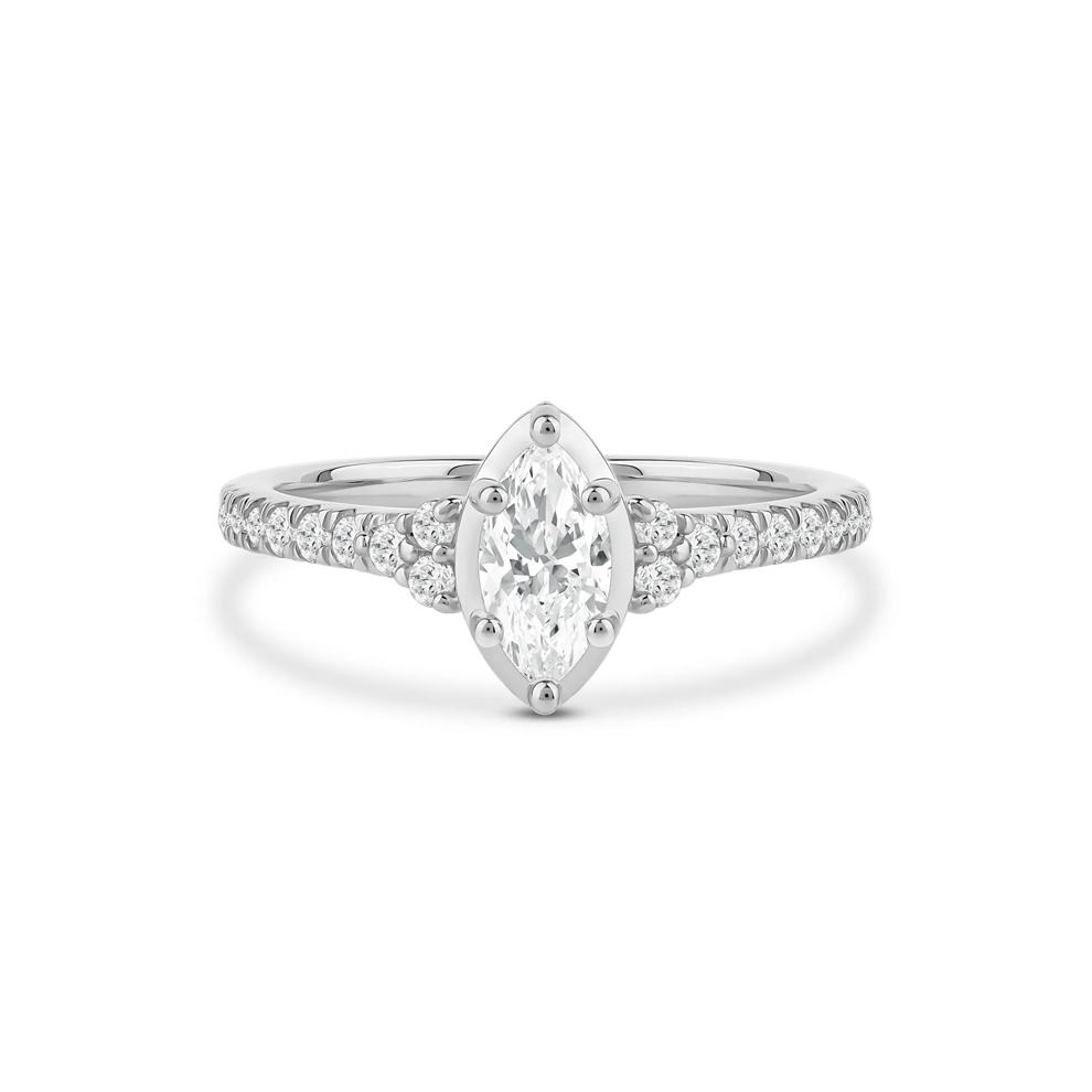 Marquise Diamond Engagement Ring in 14K White Gold (3/4 ct. tw.) – Image 1 of 4