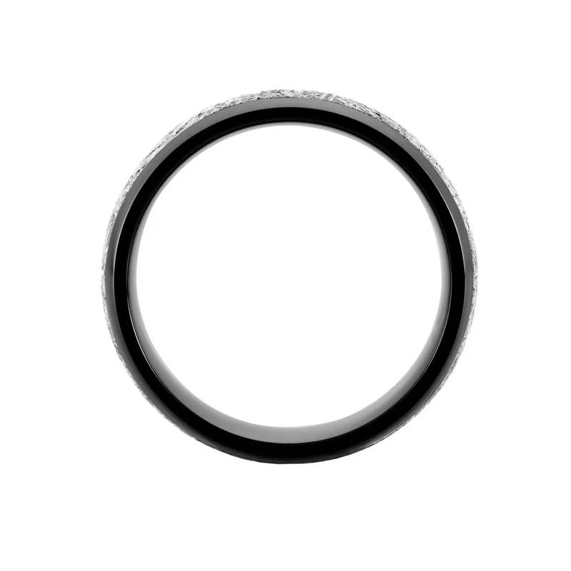 Men&#39;s Band in Zirconium &amp; Meteorite, 8MM – Image 2 of 4