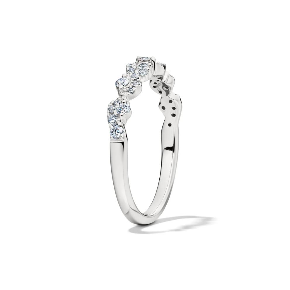 Lab Grown Diamond Swirl Band in 14K White Gold (1/3 ct. tw.)  – Image 3 of 4