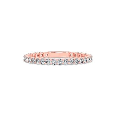 Lab Grown Diamond Sizeable Eternity Band in 14K Rose Gold (1/2 ct. tw.)